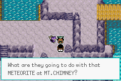 Pokémon Emerald Seaglass cascada meteorito cientifico