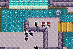 Pokémon Emerald Seaglass cascada meteoro magma aqua