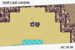 Pokémon Emerald Seaglass cueva submarino