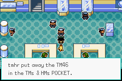 Pokémon Emerald Seaglass museo tm46