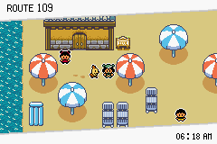 Pokémon Emerald Seaglass playa portual