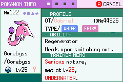 gorebyss pokemon emerald seaglass