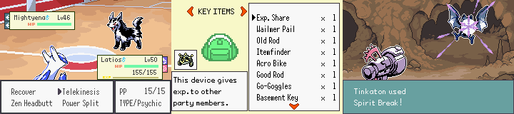 pokemon emerald seaglass combates