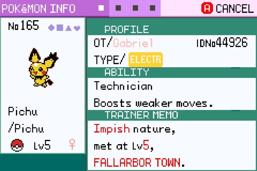 Pichu Pokemon Emerald Seaglass